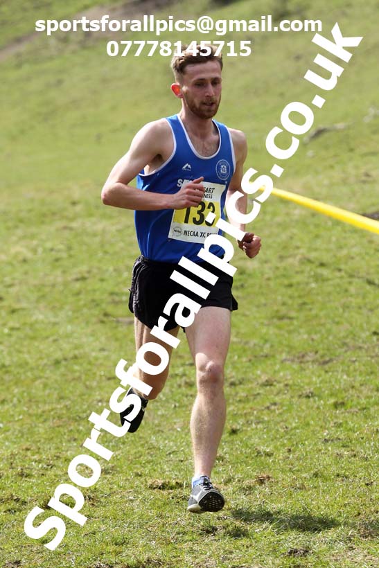 Masters men 2021 NECAA Cross Country Relays, Thornley Farm, Peterlee, Saturday, April 10th. Photo: David T. Hewitson/Sports for All Pics